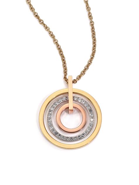 pendentif michael kors mkjx4098710|Michaels Kors Women's Brilliance MK Gold Tone Necklace .